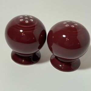 Retired Fiesta Claret salt and pepper shakers NWOT